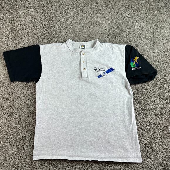 VINTAGE China Star 1 Satalite Shirt Mens L Gray Lockheed Martin Launch Team 90s - Picture 2 of 12